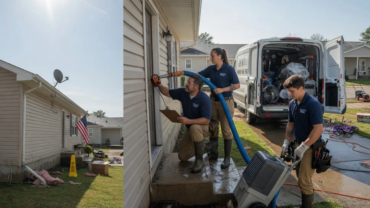 Ceiling Water Damage Restoration in Alexander, KS near me